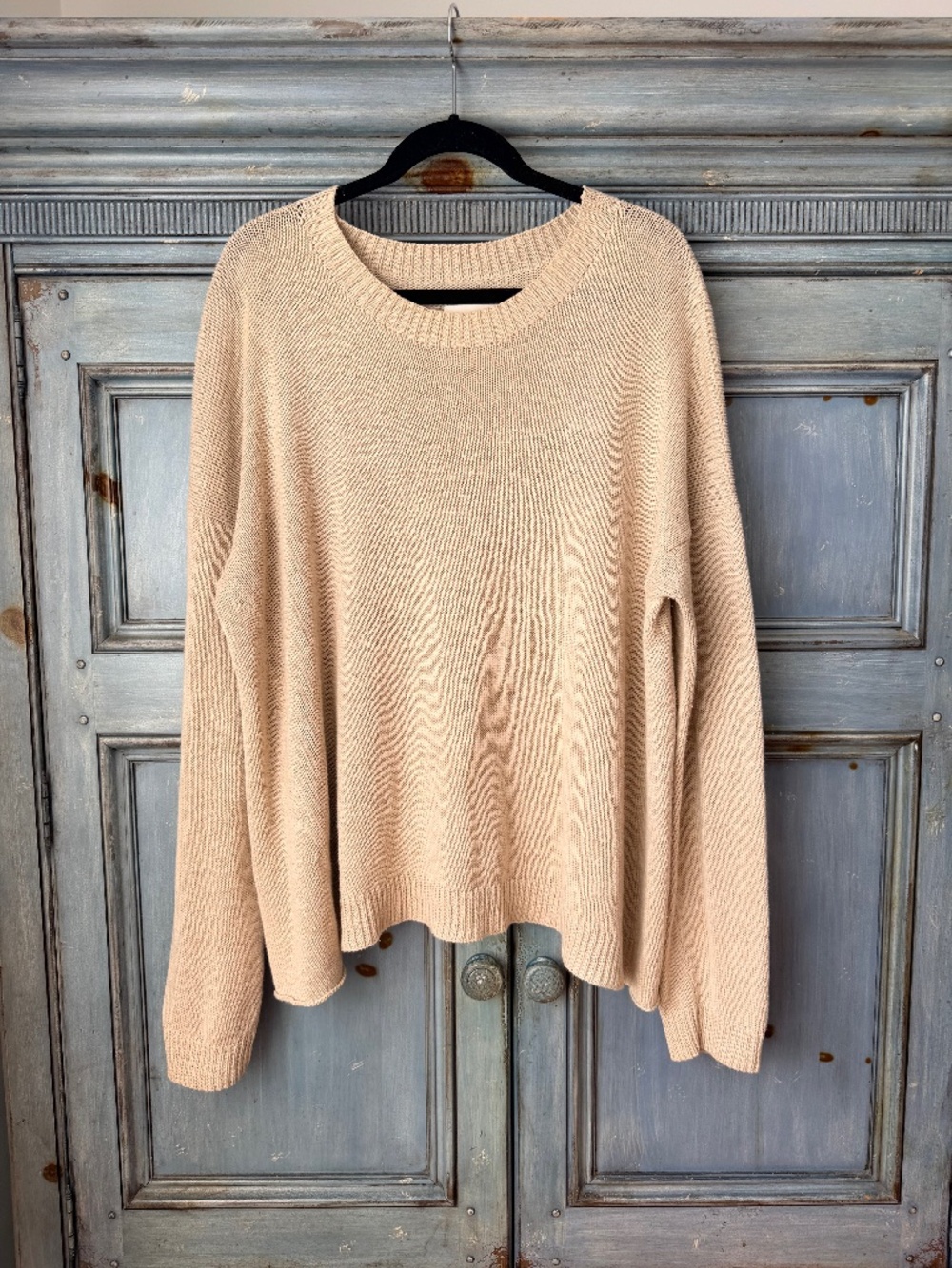 Lauren Manoogian Oversized Linen Cotton Sweater Size M